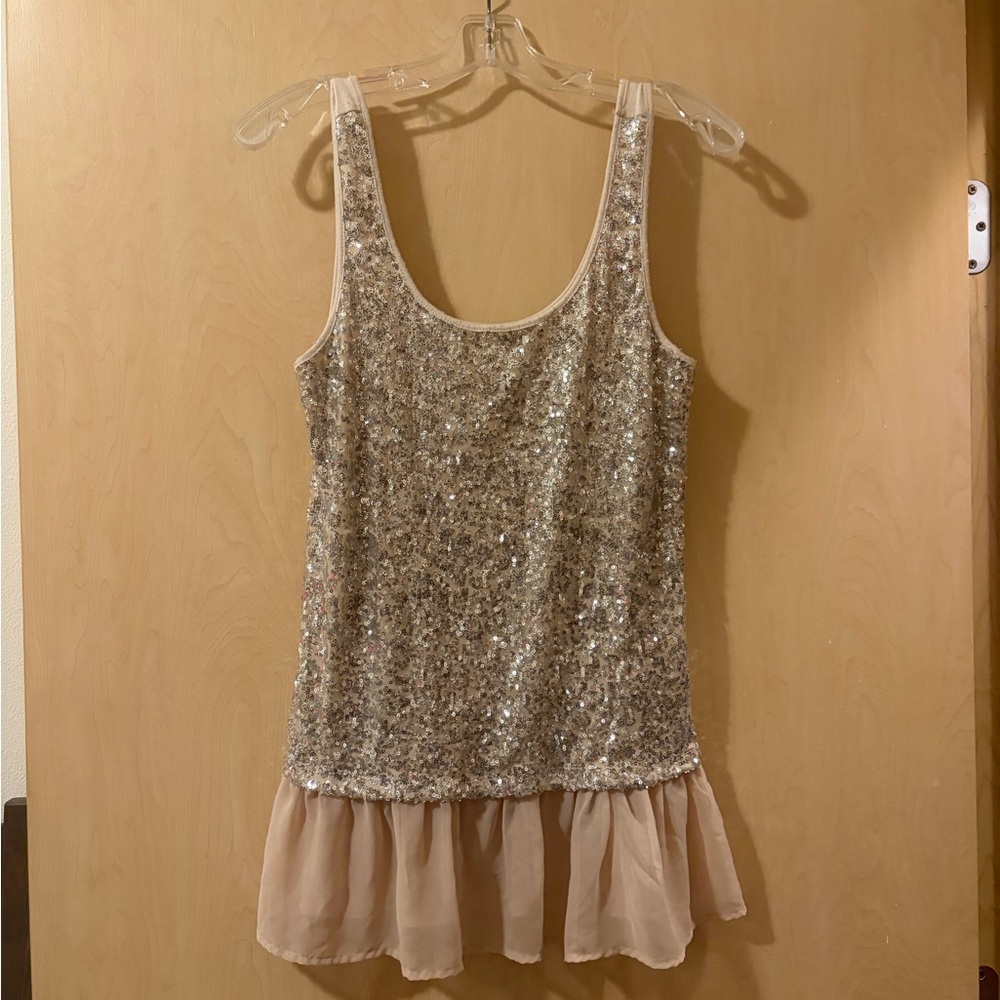 Lily White Light Blush Top with Embroidered Logo